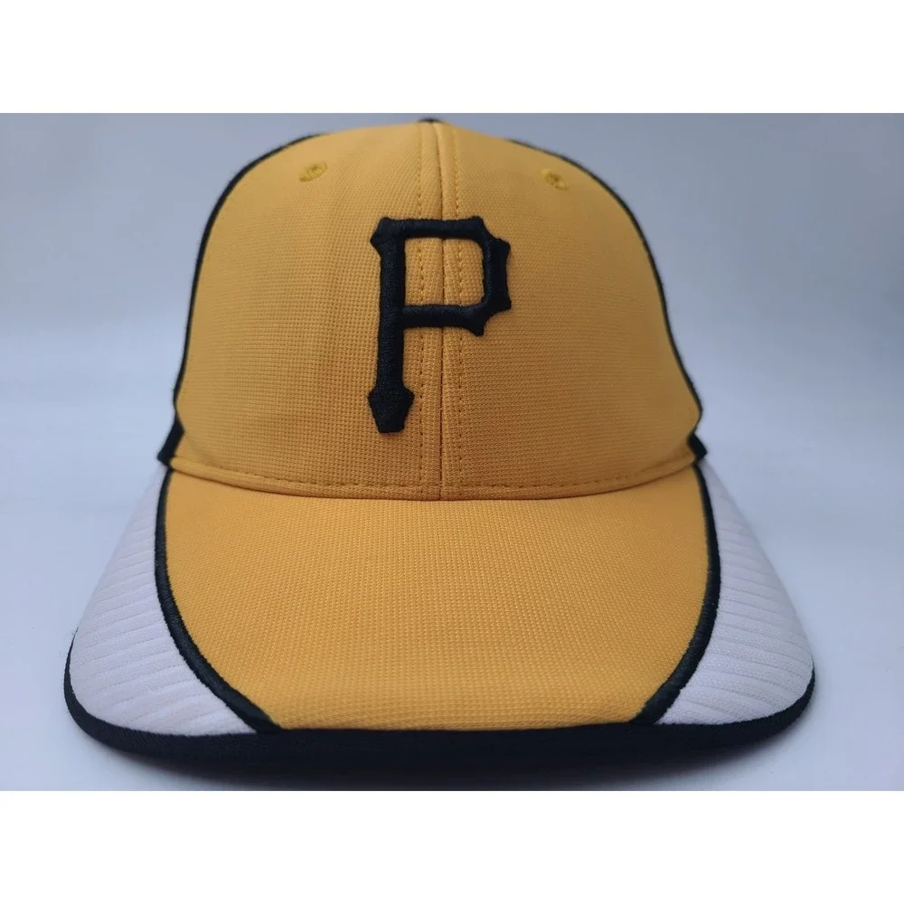 Youth Pittsburgh Pirates 47 Brand Adjustable Hat Cap Poly Blend MLB Yellow Black